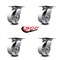 Service Caster 5 Inch Heavy Duty Semi Steel Caster Set with Roller Bearings SCC, 4PK SCC-35S520-SSR-4 - alternate 3